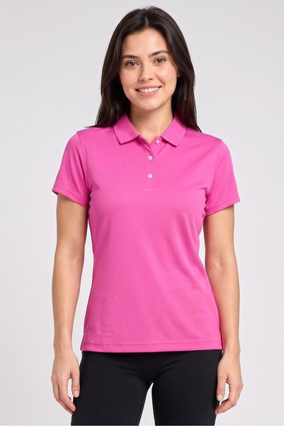 FootJoy Women Sportswear Fit Short Sleeve Golf Polo Shirt, Pink
