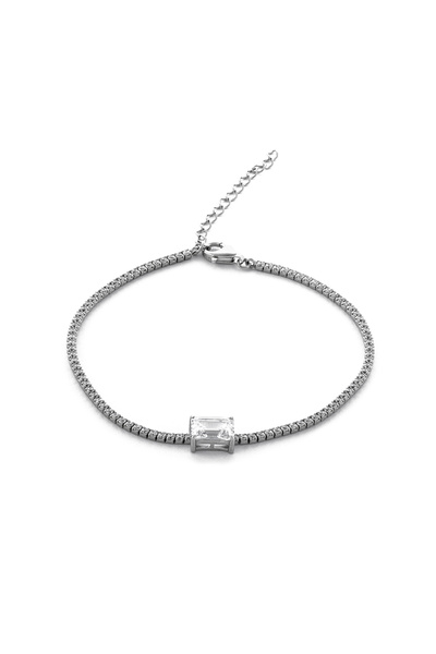 Sonis Silver Brățară din argint 925 rodiat cu zirconia fațetată și cubic zirc...