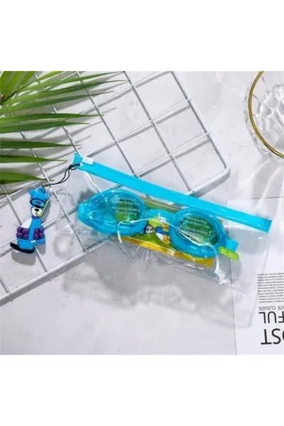 OEM Παιδικά γυαλάκια κολύμβησης σιλικόνης σε θήκη - γαλάζια