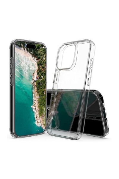HANPORIUM حافظة من السيليكون الشفاف متوافقة مع هاتف Apple iPhone 14 Pro Max، ...