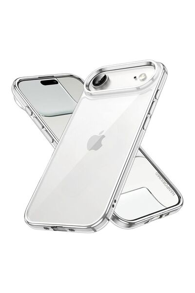 HANPORIUM حافظة سيليكون شفافة متوافقة مع Apple iPhone 17 Air - غطاء صلب نحيف ...