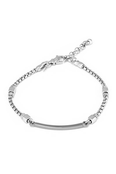 Sonis Silver Brățară din argint 925 rodiat pentru bărbați