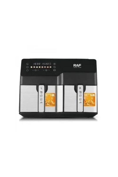 OEM Φριτέζα αέρος με διπλό αποσπώμενο κάδο 9lt μαύρη Raf R.5342