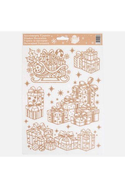SHOPIENS Autocolant Geam Craciun Cadouri Decor Festiv Fereastra Vitrina Decor...