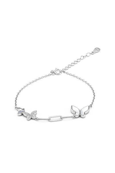 Sonis Silver Brățară din argint 925 rodiat cu sidef și cubic zirconia, sidef ...