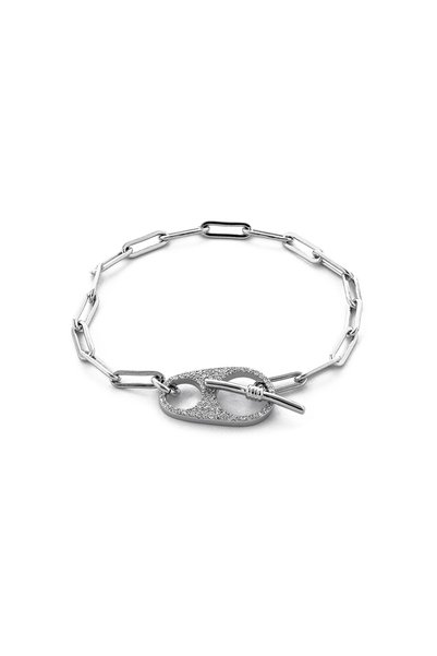 Sonis Silver Brățară din argint 925 rodiat cu cubic zirconia, transparentă - ...