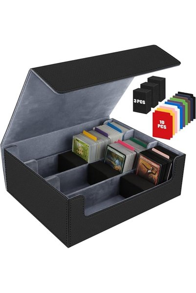 GENERAL Trading Card Storage Box, Large Case Holds 1800+ Cards, Tcg Organizer...