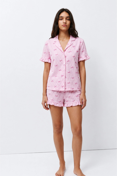 Marche Bien Marchè Bien Women's Patterned Trend Multi-Colored Pajama Set