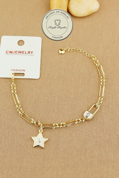 Keyifli Hayaller CM JEWELRY Vip Bileklik - CM Yıldız Kilit 14K Gold Kuyumcu İ...