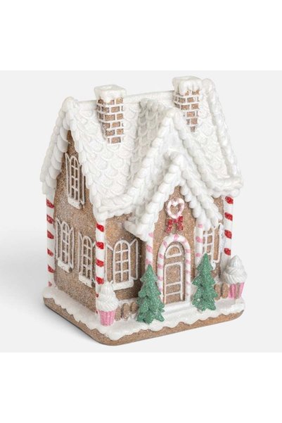 SHOPIENS Casuta decorativa de Craciun din turta dulce, bej, 21 cm Shopiens®