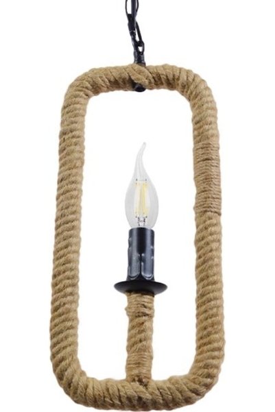GloboStar® GloboStar Lindell Vintage Κρεμαστό Φωτιστικό Μονό 1 x E14 IP20 Μαύ...