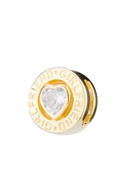Sonis Silver Talisman din argint 925, placat cu aur galben de 14K cu zirconia...