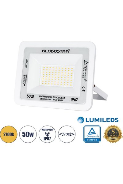 GloboStar® GloboStar Atlas Επαγγελματικός Προβολέας LED 50W 5750lm 120 °   AC...