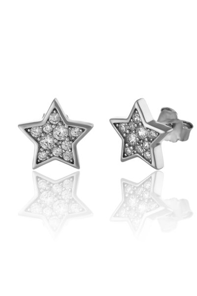 Sonis Silver Cercei din argint 925 rodiat cu cubic zirconia, transparentă - 2...