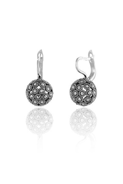 Sonis Silver Cercei din argint 925 vintage cu marcasite