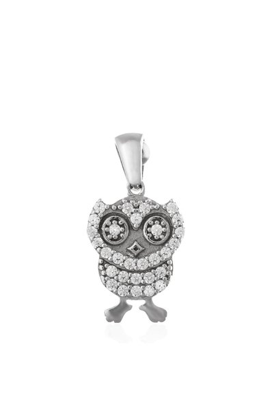 Sonis Silver Pandantiv din argint 925 rodiat cu cubic zirconia, transparentă