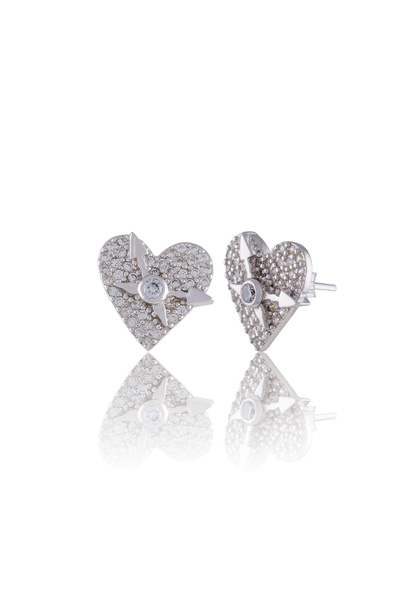Sonis Silver Cercei din argint 925 rodiat cu zirconia fațetată și cubic zirco...