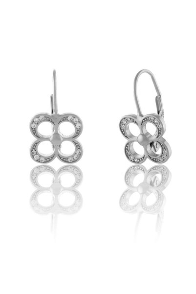 Sonis Silver Cercei din argint 925 rodiat cu cubic zirconia, transparentă - 1...
