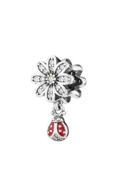 Sonis Silver Talisman din argint 925 vintage cu email și cubic zirconia, tran...