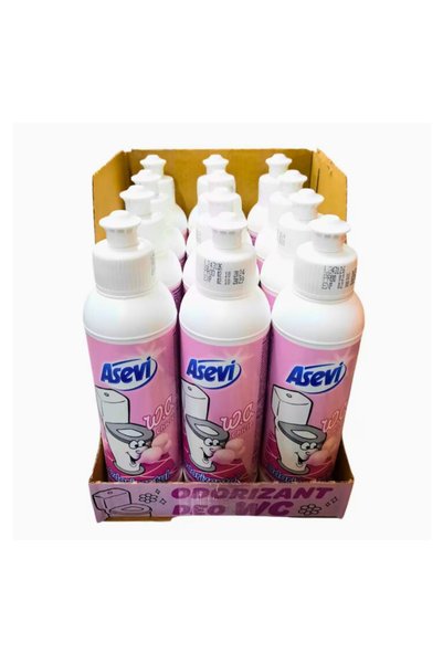 ASEVI Set odorizant lichid pentru toaletă WC Bubble Gum, 12 x 200 ml