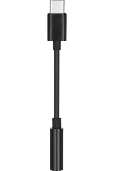 OEM Προσαρμογέας Aux Τύπου C (αρσενικό) σε Jack 3,5 χιλιοστά (θηλυκό) Μαύρο