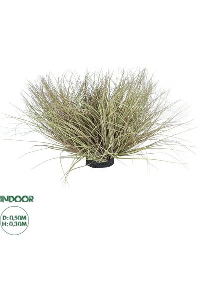 GloboStar® GloboStar Τεχνητό Διακοσμητικό Φυτό Θάμνος Χλόης Κήπου W50εκ H30εκ...