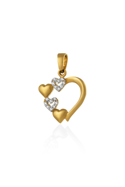 Sonis Silver Pandantiv din aur 585 / 14K cu cubic zirconia, transparentă