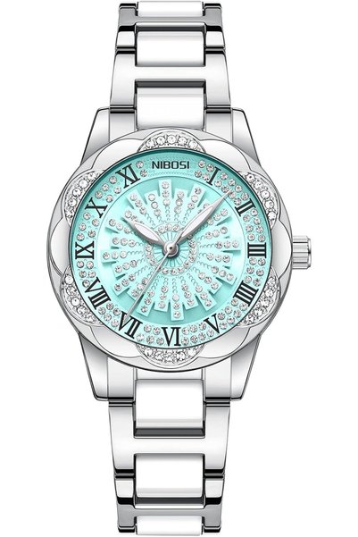 Nibosi Women Wrist Watches Rotating Dial for Miss&Ladies Luminous Hands Pave ...
