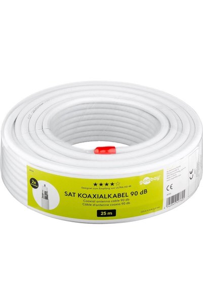 goobay 90 Db Sat Ομοαξονικό Καλώδιο, Διπλά Θωρακισμένο - (49760)