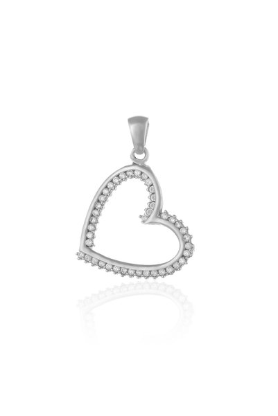 Sonis Silver Pandantiv din argint 925 rodiat cu cubic zirconia, transparentă