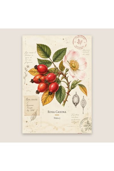 OEM Felicitare Botanică cu Trandafir – Colecția Botanică