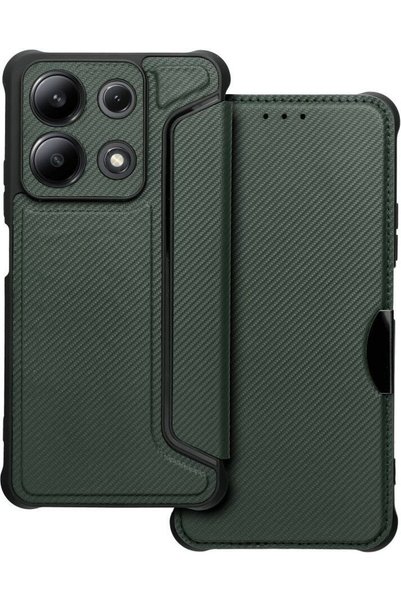 OEM Razor Book Για Xiaomi Redmi Note 13 4G Σκούρο Πράσινο