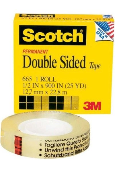 3M Ταινία διπλής όψης 12.7 χιλ. x 22.8 μ. Διαφανής - (6651222)