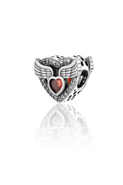 Sonis Silver Talisman din argint 925 rodiat cu zirconia fațetată și cubic zir...