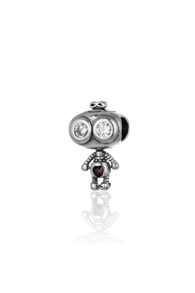 Sonis Silver Talisman pentru brățară din argint 925 rodiat cu zirconia fațeta...