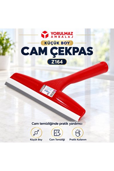 yorulmaz ambalaj Cam Çekpas Küçük Z164 | Küçük Boy, İz Bırakmayan Cam Temizleme Aparatı