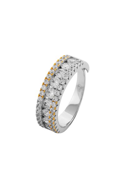Sonis Silver Inel din argint 925, placat cu aur de 14k rodiat cu aur de 14K c...