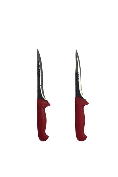 OEM Set of 2 professional butchering knives, 20 cm stabbing blade, forged bla...