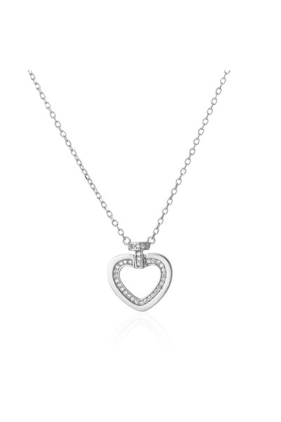 Sonis Silver Lanț din argint 925 rodiat cu cubic zirconia, transparentă