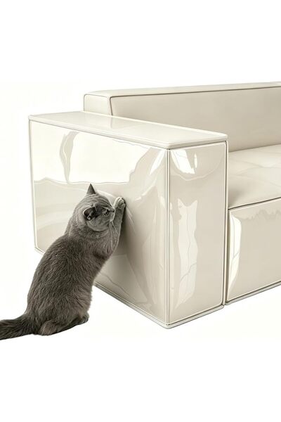 Andtooy Clear Cat Scratch Furniture Protector, 196×17inch Self-Adhesive Large...