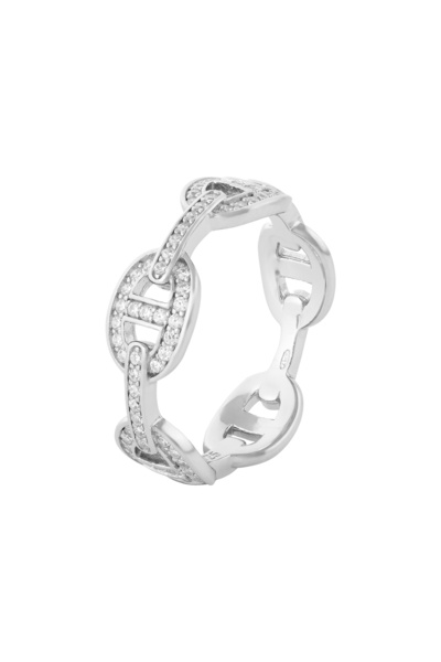 Sonis Silver Inel din argint 925 rodiat cu cubic zirconia, transparentă