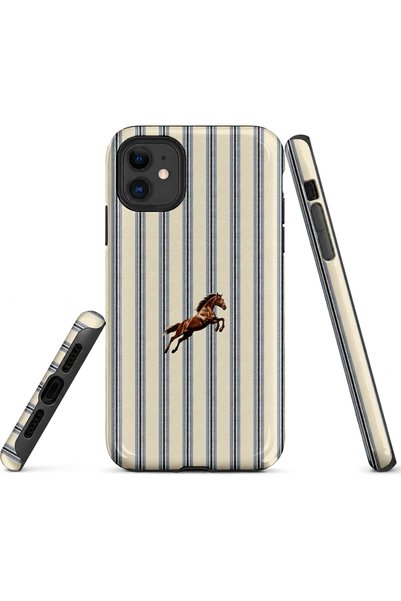 EDELFU متوافق مع iPhone 12 / 12PRO - Flying Horse، غطاء مزدوج الطبقات، غطاء ح...
