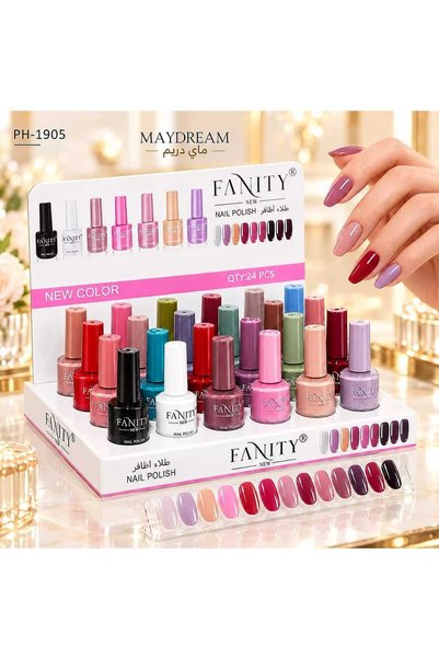 FANIT Shiny Manicure Set 24 Colors Vanity