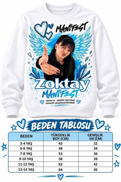 SİBELİZE Manifest Zoktay Printed Children's Sweatshirt