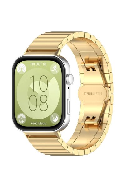 XGSM Brățară din oțel pentru Huawei Watch Fit 4 / 4 Pro / 3, Auriu