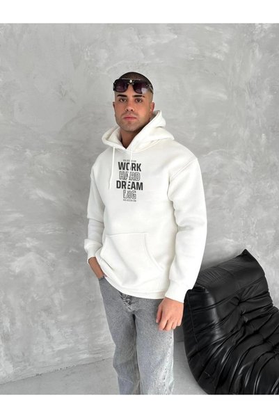 Marche Bien Marchè Bien Men's Hooded Sweatshirt with Kangaroo Pocket, 3 Threa...