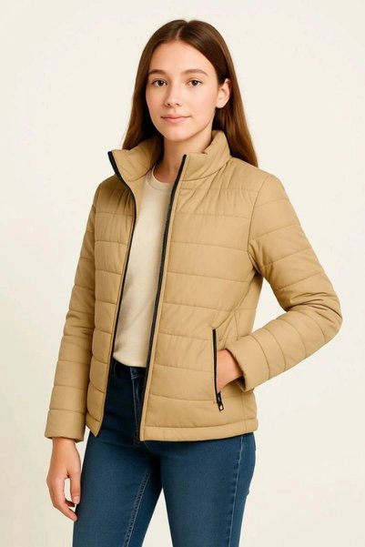 Marche Bien Marchè Bien Girl's Inflatable Fiber Filled Water Repellent Jacket...