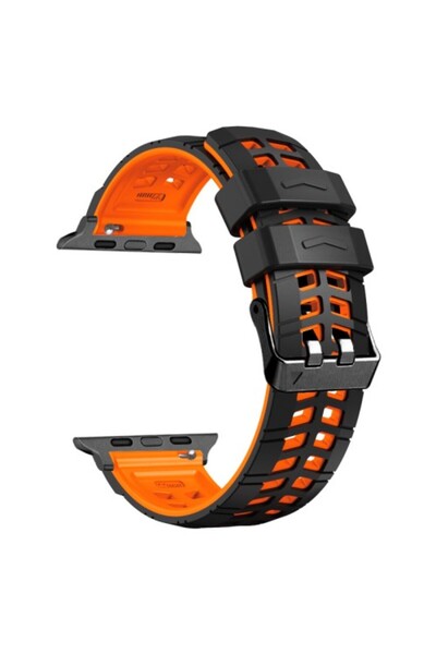 OEM Λουράκι Σιλικόνης για Apple Watch 42/44/45/49mm με Μεταλλικό Κλείστρο, Μα...