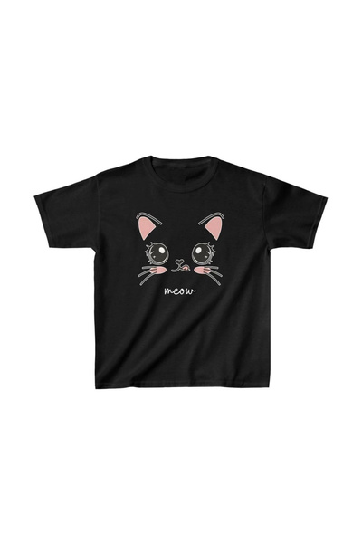 Marche Bien Unisex Kids Printed T-Shirt - Black