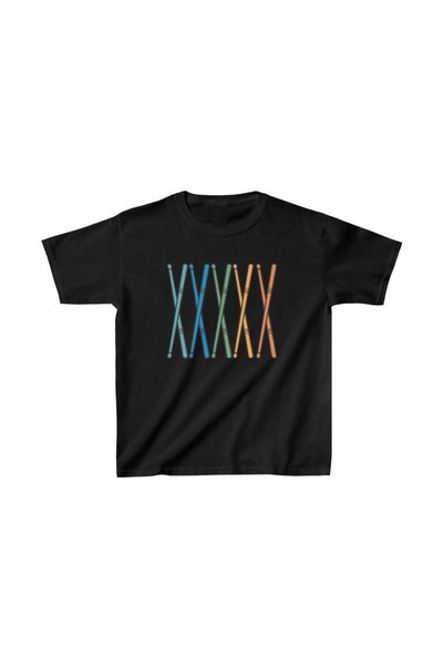 Marche Bien Unisex Kids Printed T-Shirt - Black